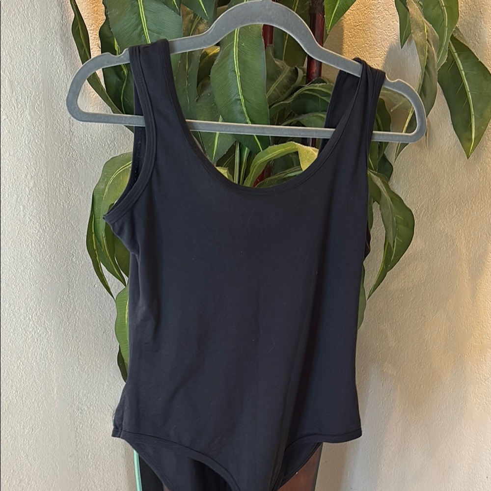 Black Sleeveless Bodysuit